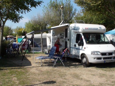 unser Stellplatz "Camping Cavallino"