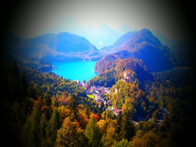 Blick auf den Spitzsee vom Schloss