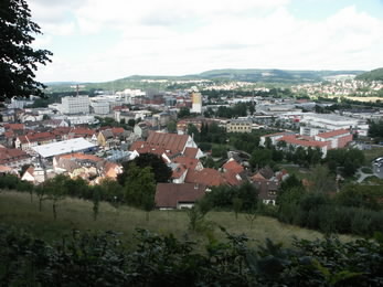 Blick Kulmbach von der Plassenburg