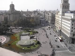 Barcelona aus dem Restaurant im 7. Stock 