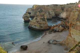 Stellplatz bei Lagoa mit Blick aufs Meer