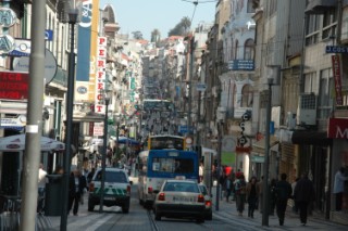 Einkaufsstrasse in Porto