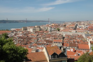 Blick über Lissabon vom Castelo de Sao Jorge