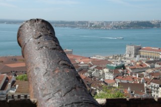 Blick über Lissabon vom Castelo de Sao Jorge
